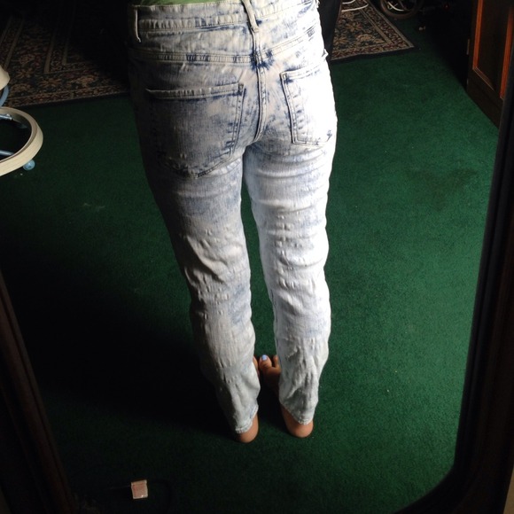 High waisted acid wash express jeans - Picture 2 of 4