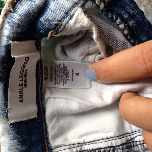 High waisted acid wash express jeans - Picture 4 of 4