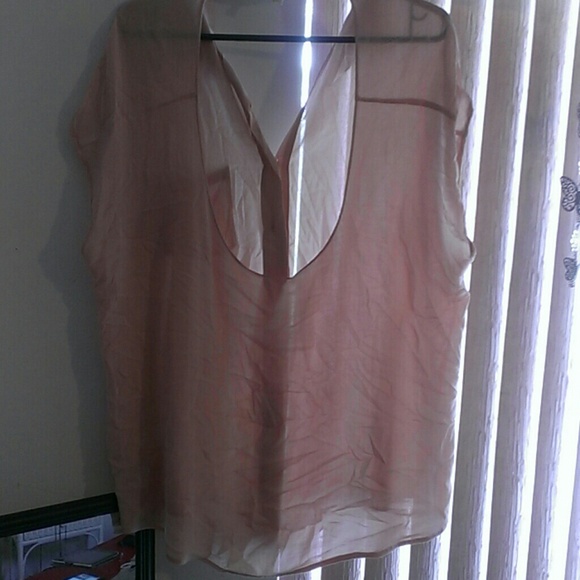 Cotton semi sheer cutout blouse