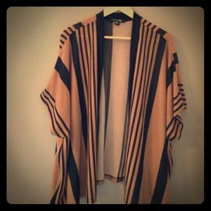 Long striped cardigan