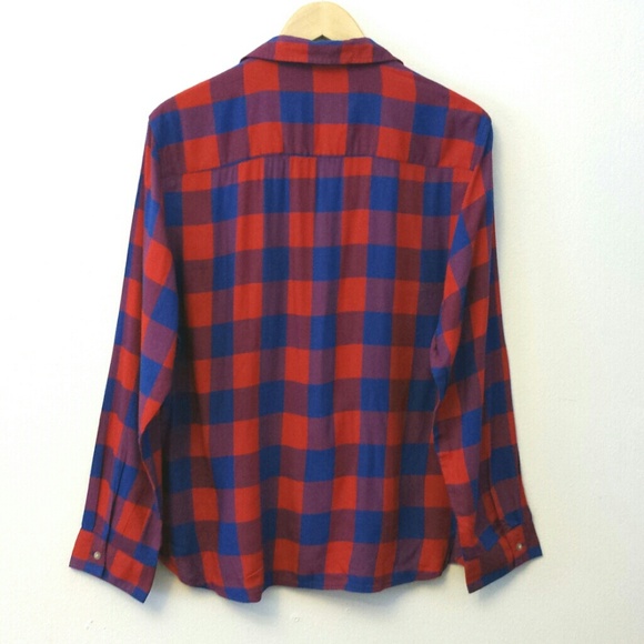 Red & Blue Plaid Buttondown - Picture 2 of 3