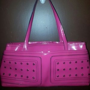 BCBG Hot Pink and Black Purse