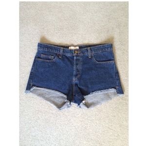 Denim boyfriend short