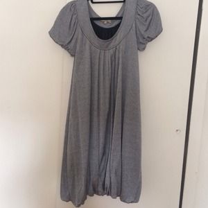 Silver/gray bubble hem dress - Size 1.