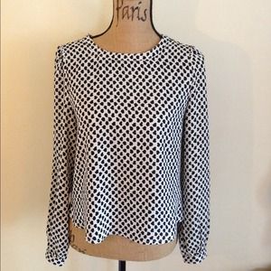 White & Black Crop Top NWT