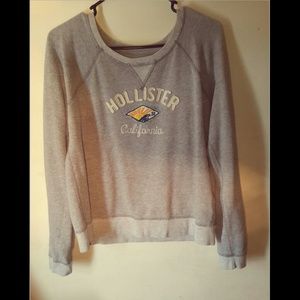 Hollister crew grey neck
