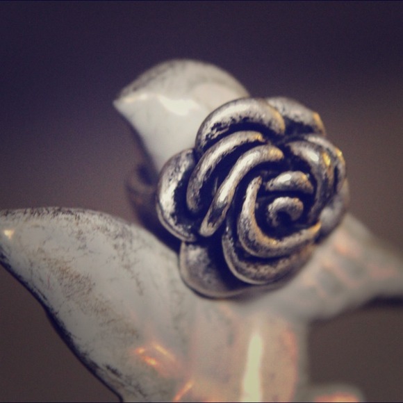 Silver Rose Ring