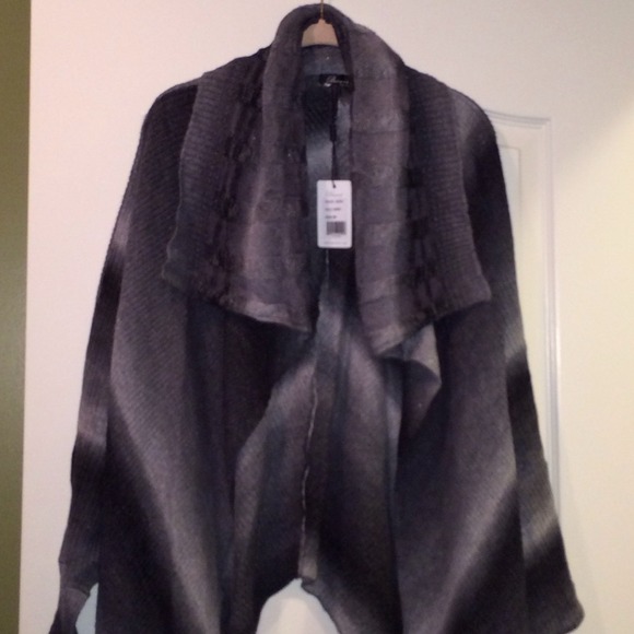 NWT Bacci Draped Dolman Sleeve Cardigan, Sz M - Picture 3 of 4