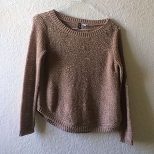 h&m light brown sweater