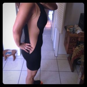 Nude illusion mesh dress!