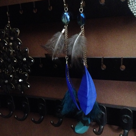 Blue & turquoise express earrings.