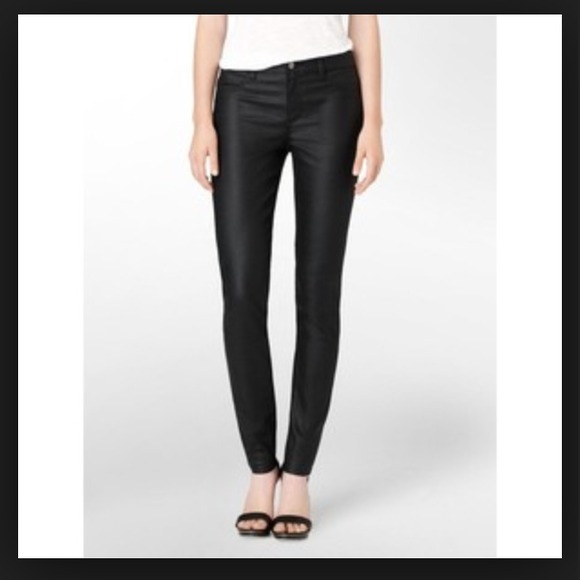 Brand New! Black Calvin Klein denim leggings!