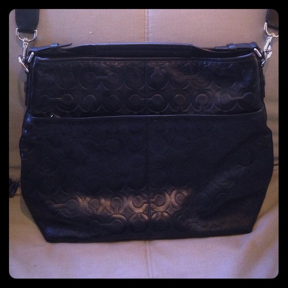Leather coach bag