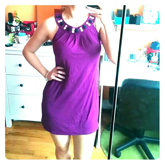 Aqua Dresses & Skirts - Bejeweled dress