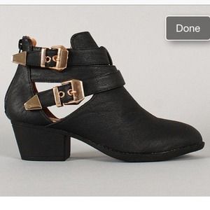 Cut out ankle booties