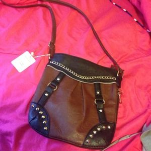 Brown cross body bag