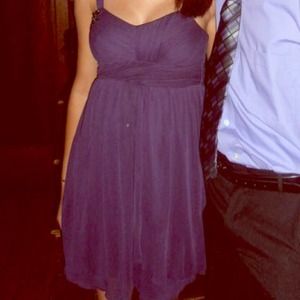Short, purple formal dress