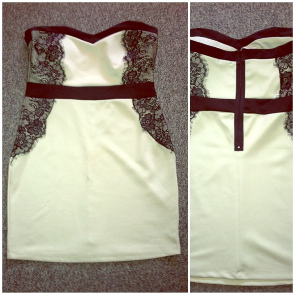 Sold! Black and Nude Lace Dress