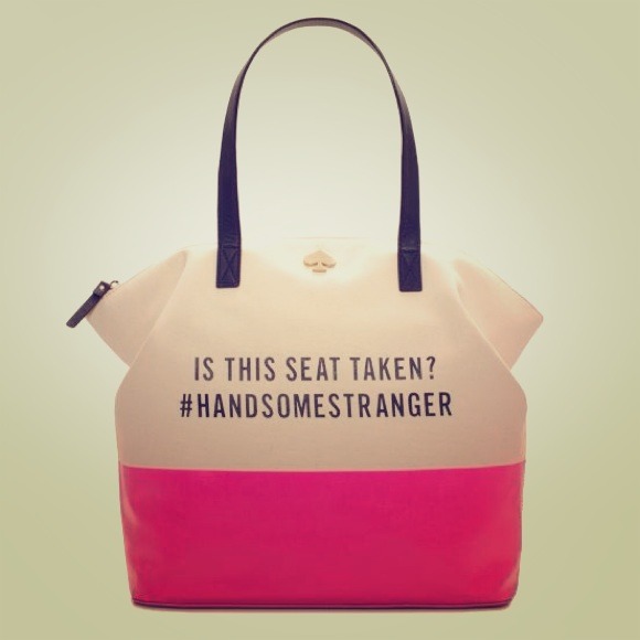 ♠KATE SPADE♠Tote Bag #handsomestranger Hot Pink!