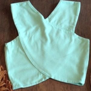 Mint LF crop top