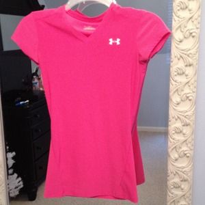 Bright pink under armour