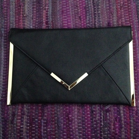 ASOS Metal Bar Detail Envelope Clutch