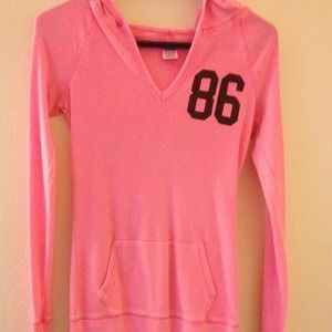 PINK Long Sleeve With Hoodie
