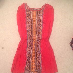 Red spring dress