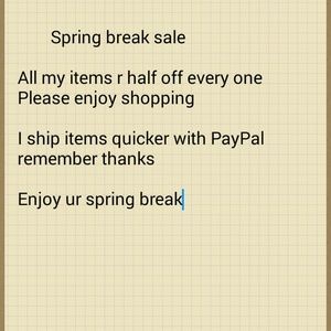 Spring break sell