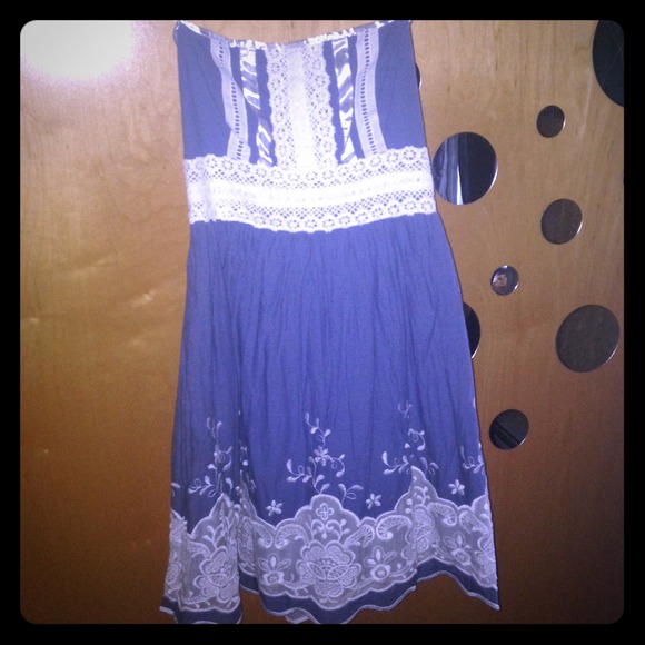 Strapless summer dress