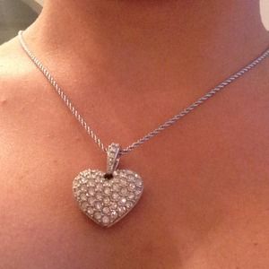 Sterling silver with heart pendant