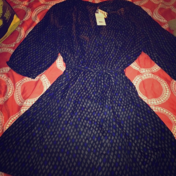 French Connection tie belt dress size 12 NWT