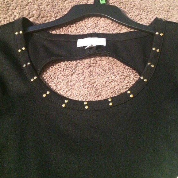Sold 💢NWT Nicky Minaj black and gold top - Picture 4 of 5