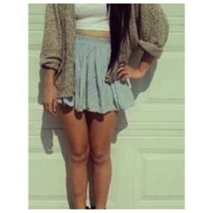 Brandy light baby blue skirt