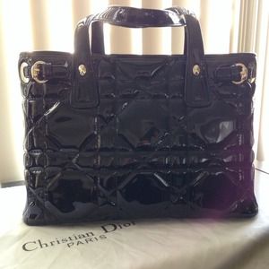 Black Quilted shiny handbag