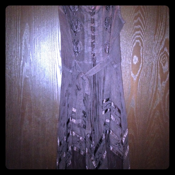 Brown hippie dress size large