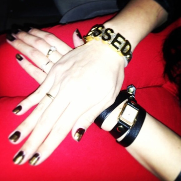 BCBG Jewelry - BCBG "Obsessed" leather bracelet