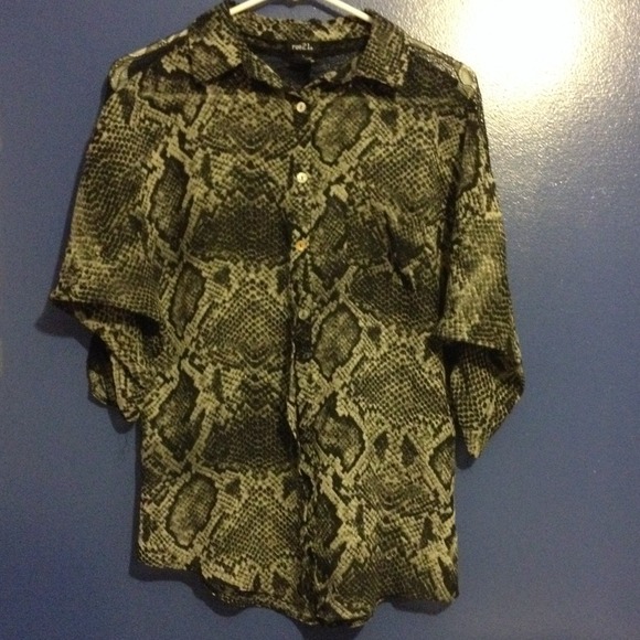 Snake print shirt
