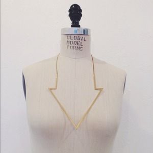 Maison Martin margiela gold arrow necklace