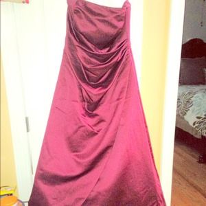 Burgundy prom dress!