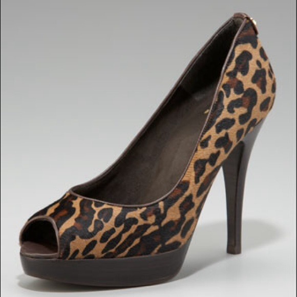 Stuart Weitzman Shoes - Stuart Weitzman Leopard Print Peep-Toe Pump 10 NWT