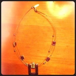 Purple fashion necklace