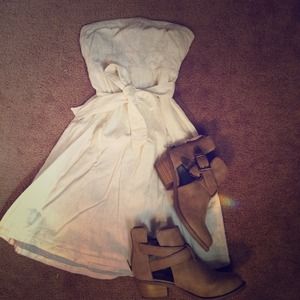 *SOLD* Strapless Cotton Sundress