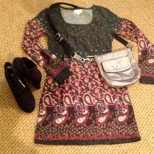 Paisley print sweater dress SOLD IN BUNDLE