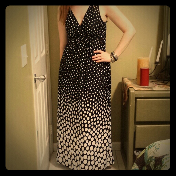 Reserved Fun black and white polka dot dress.
