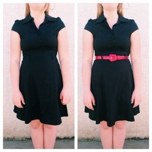 Black ModCloth Soda Fountain Dress (w/o belt)