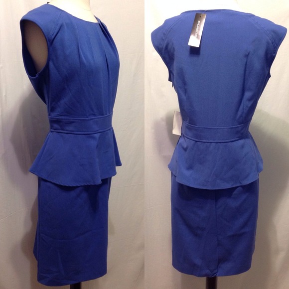 ❌BUNDLED❌blue pleated peplum dress - Picture 2 of 2