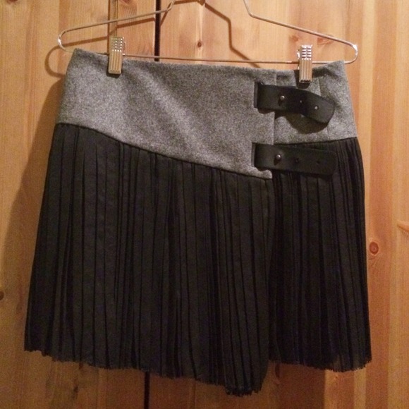 Rag & Bone silk wrap skirt