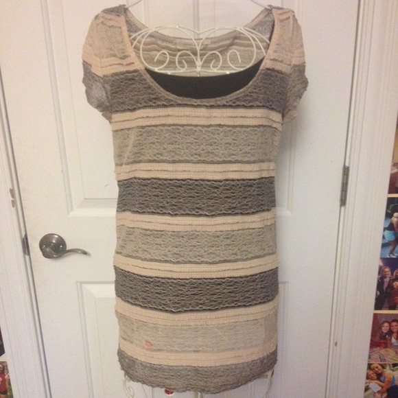 Lace and crotchet top