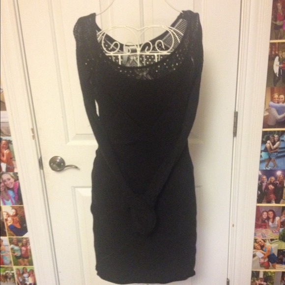 Crotchet sweater dress